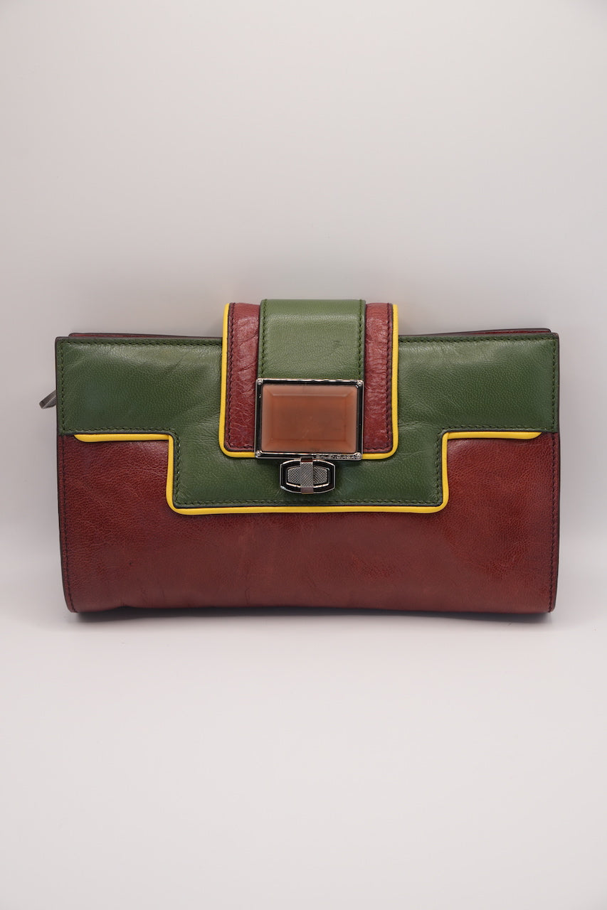 Vintage Balenciaga Multicolor Clutch