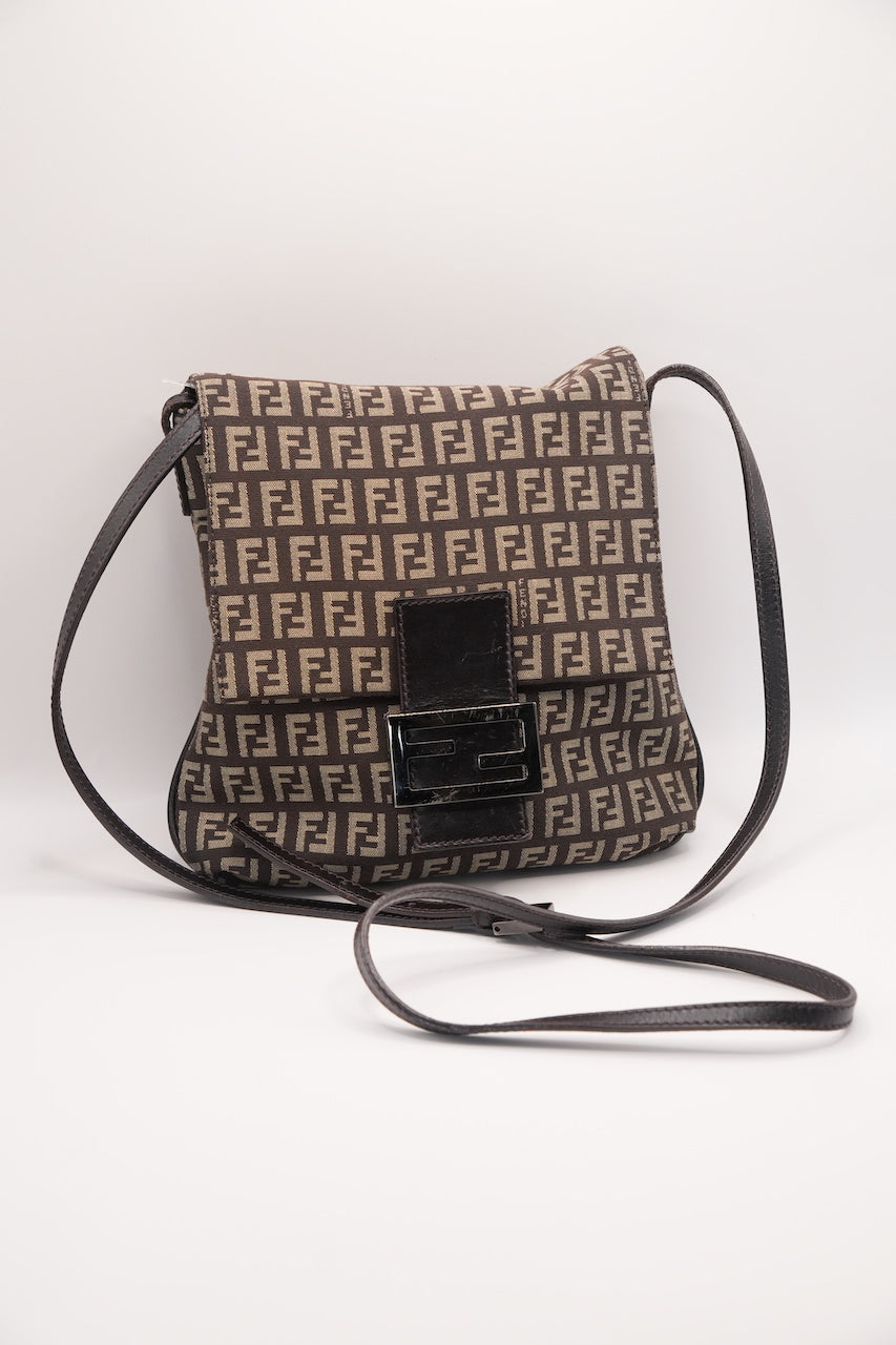 FENDI Zucchino FF Crossbody Bag