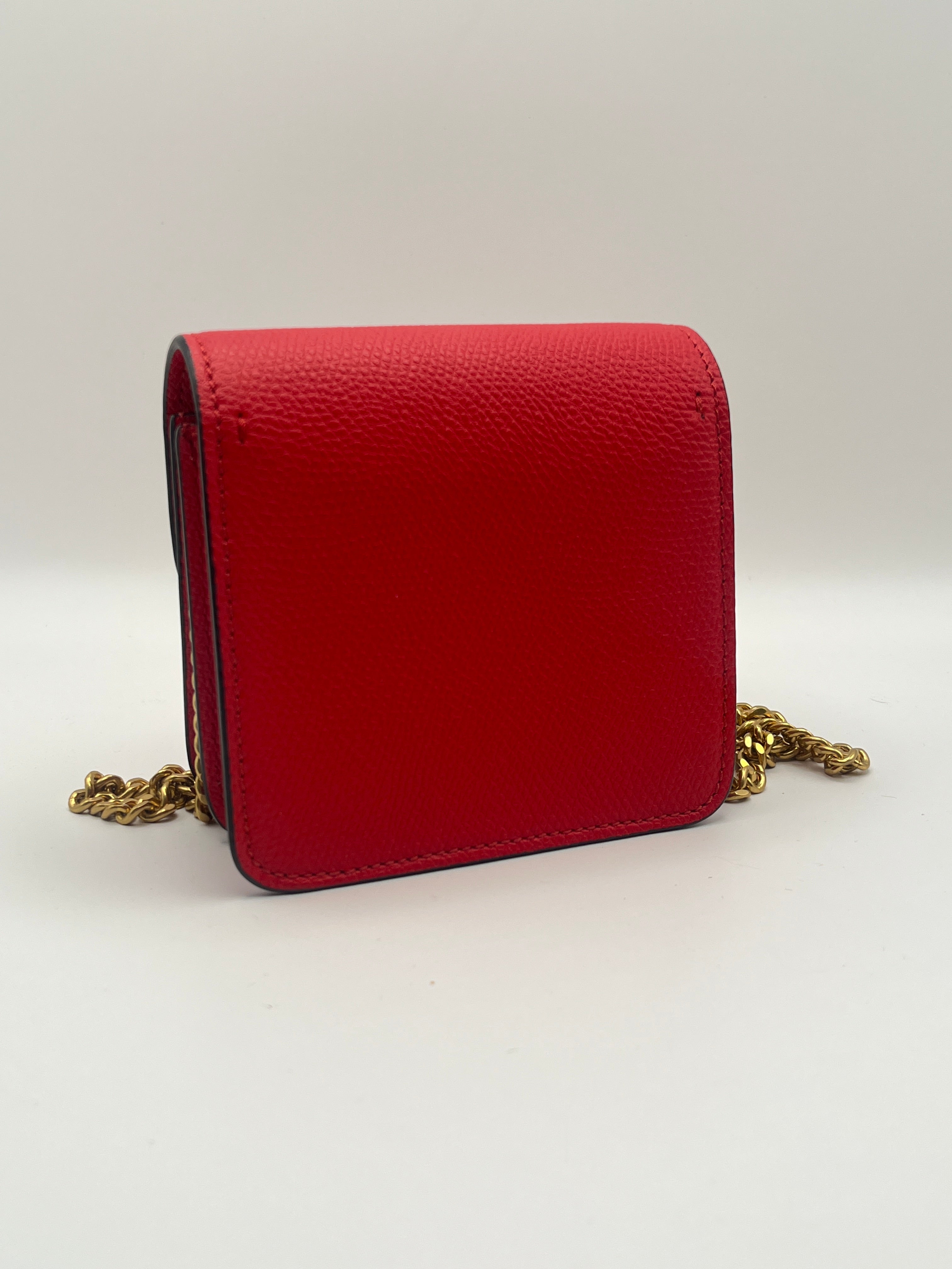 Valentino Garavani VLogo Compact Shoulder Wallet on a chain