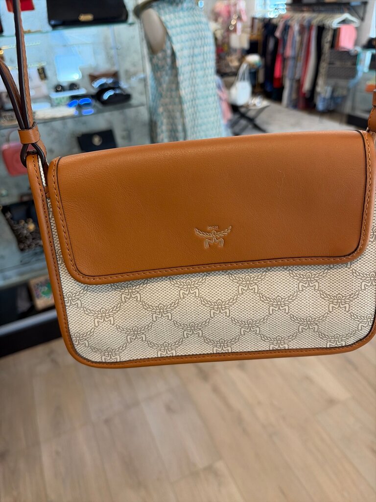 MCM Women’s Brown Leather Crossbody Bag