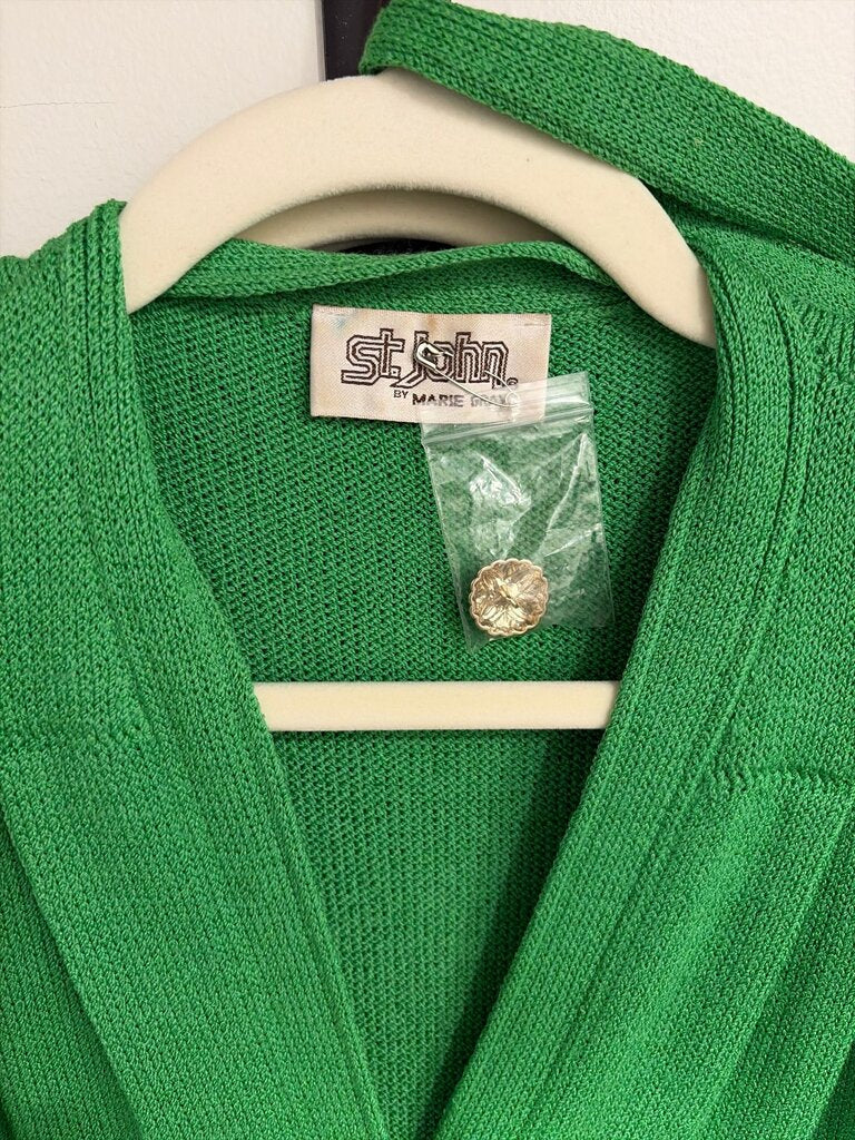 St. John Green Knit Dress
