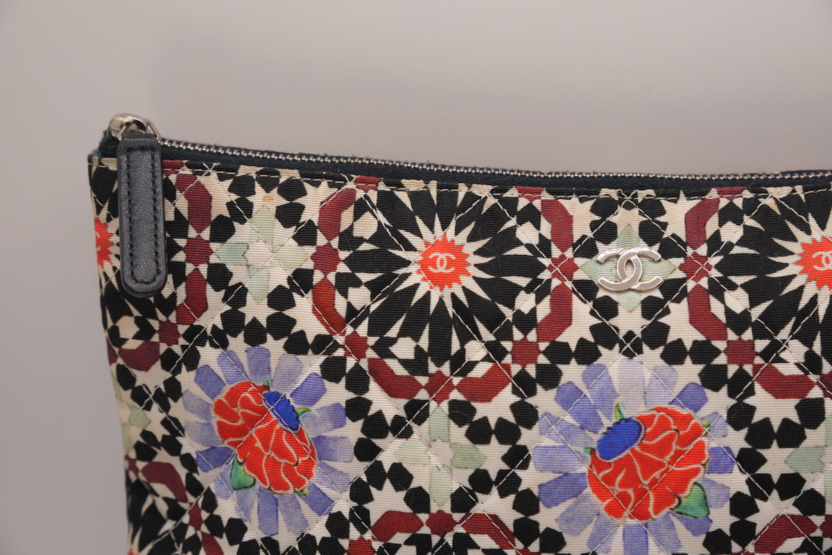 Chanel Multicolor Quilted Printed Canvas