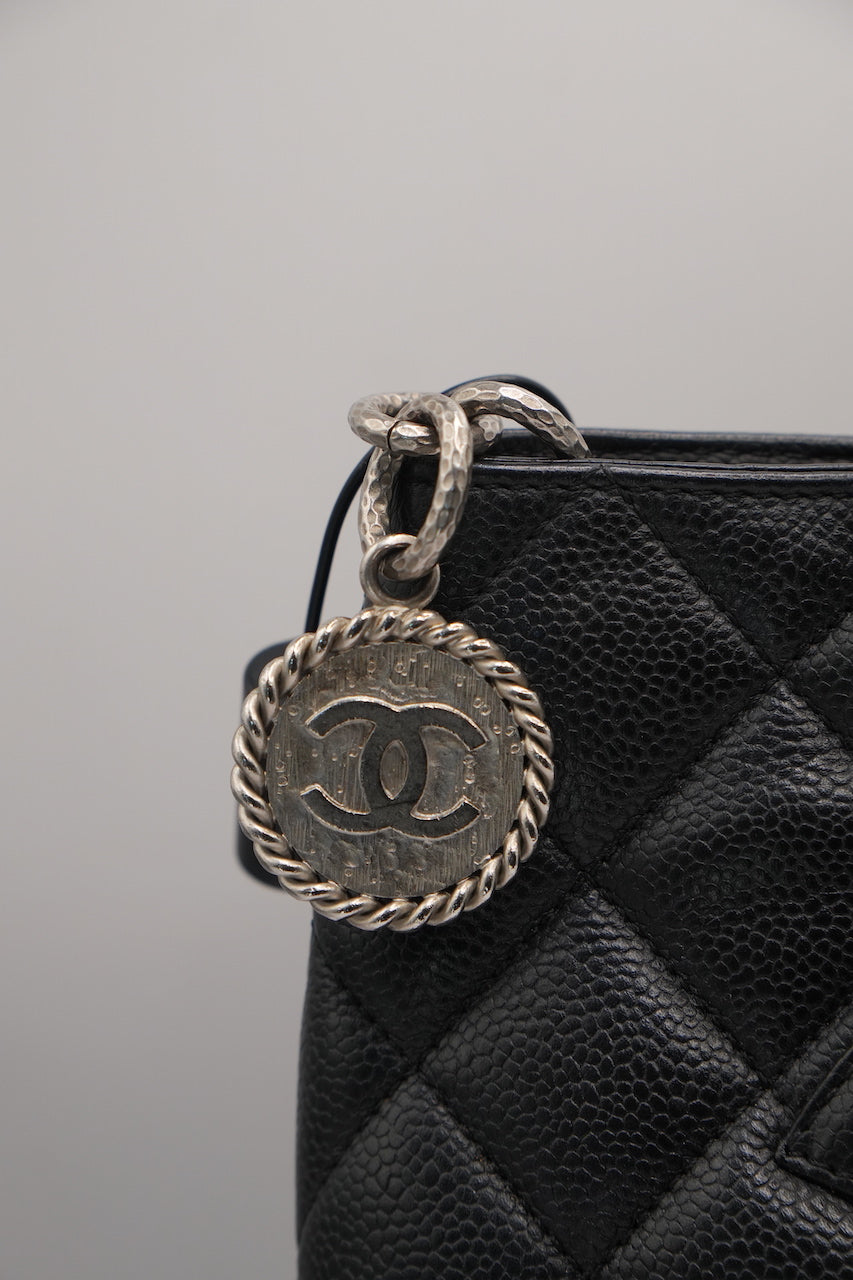 Chanel Medallion Tote Quilted Caviar Skin