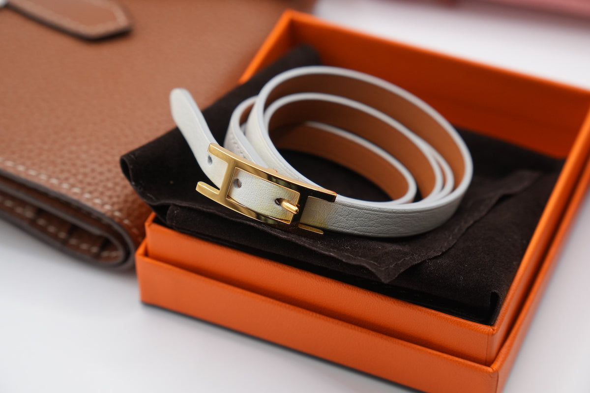 Hermes Behapi Double Tour Wrap Bracelet