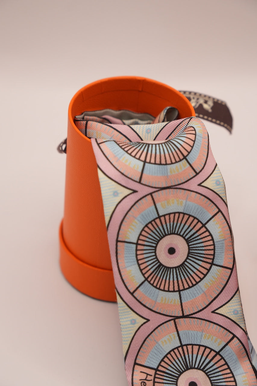 Hermes The Savana Dance Silk Twilly Scarf