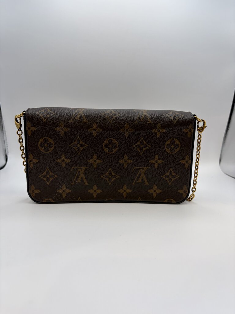 Louis Vuitton Felicie Pochette monogram w fuchsia lining and insert
