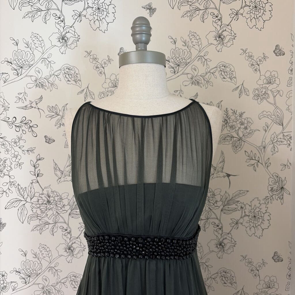 Kay unger evening gown w/ beaded sequin band