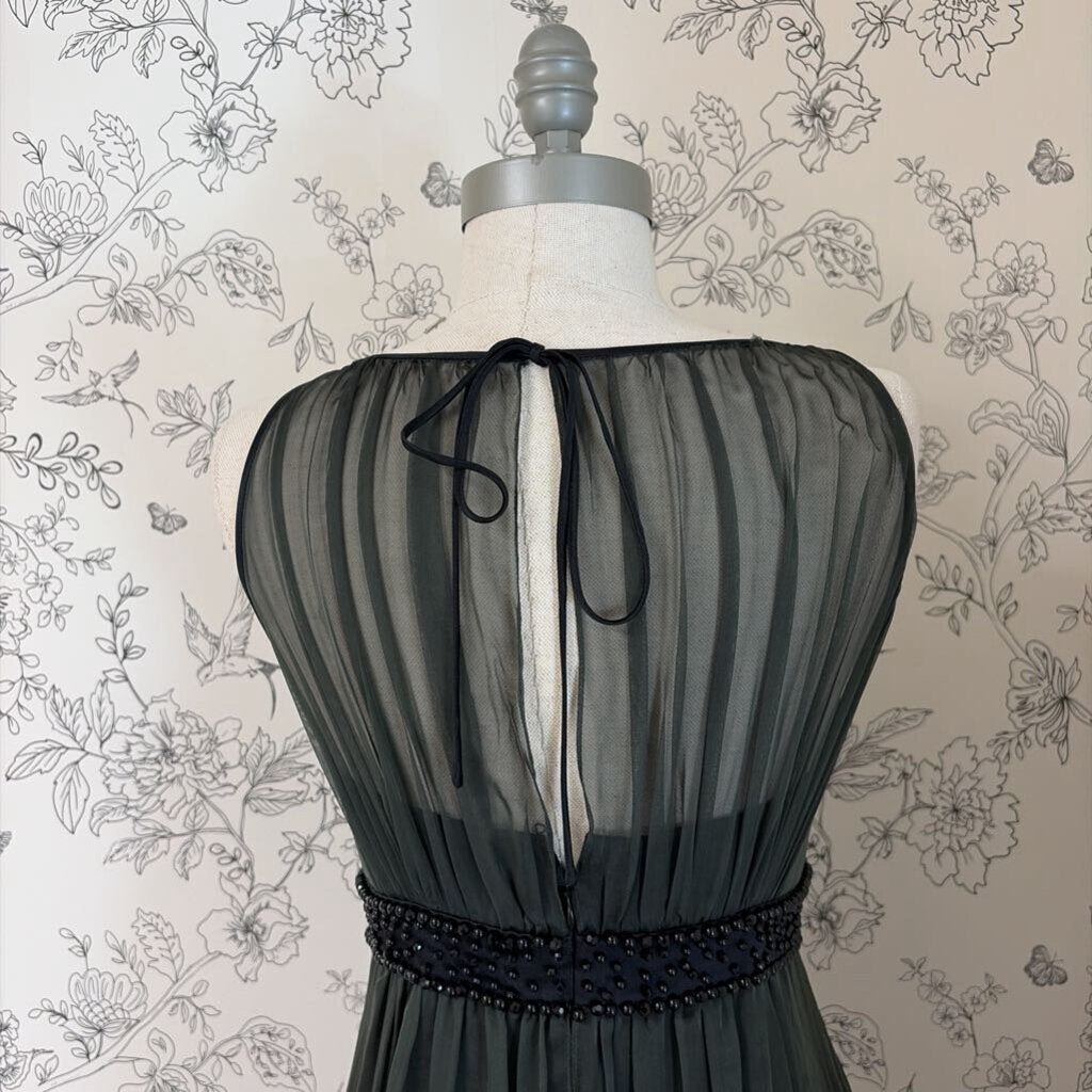 Kay unger evening gown w/ beaded sequin band
