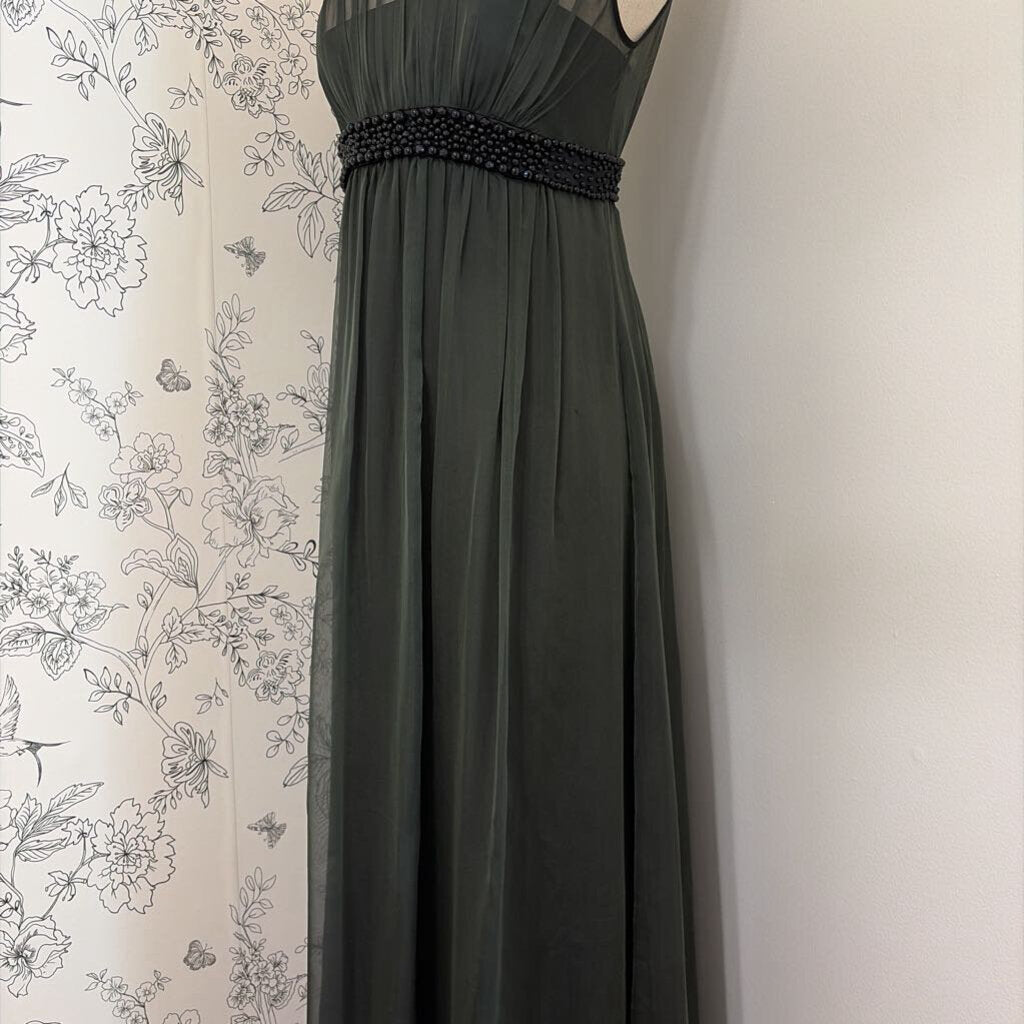 Kay unger evening gown w/ beaded sequin band